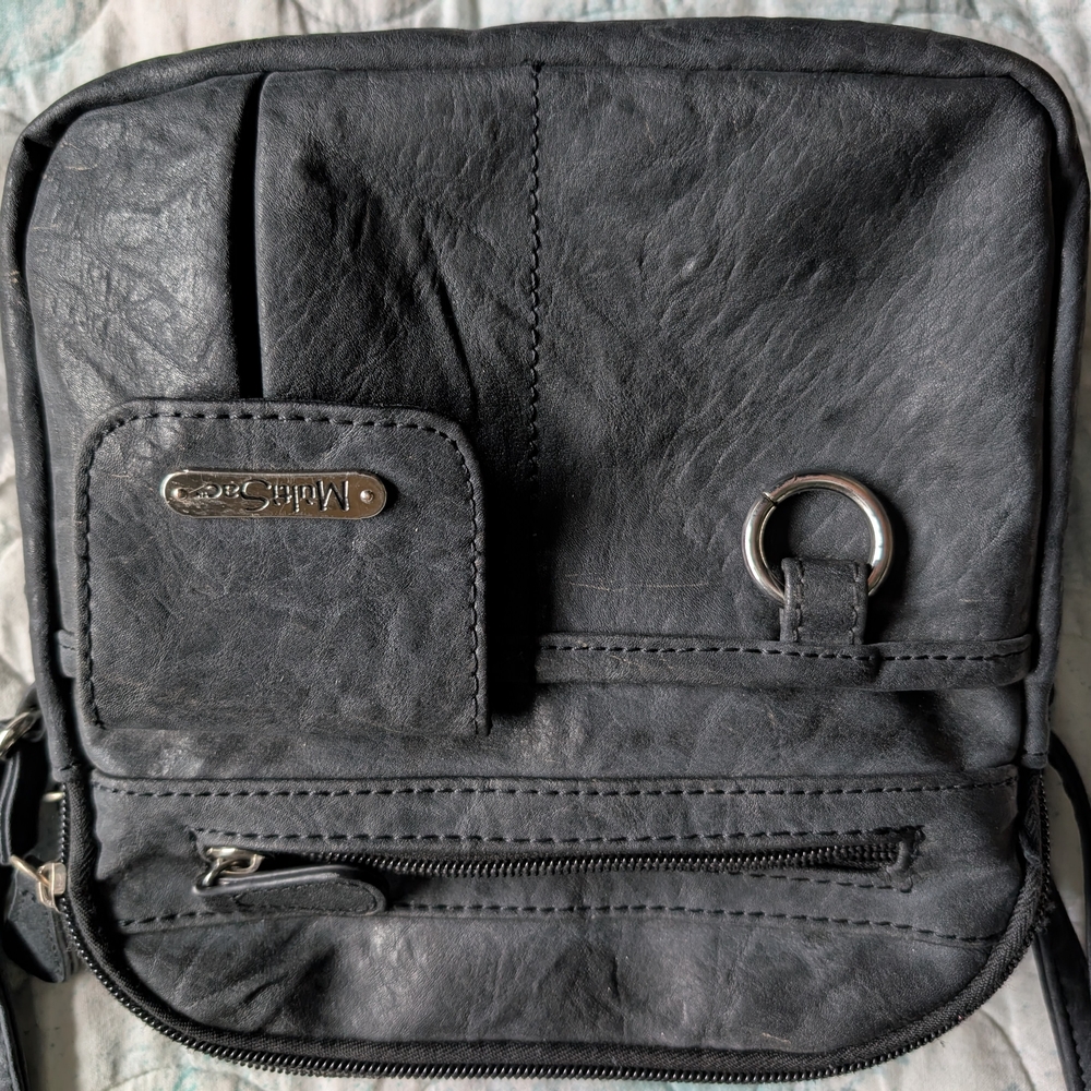 Black Leather Women's Purse